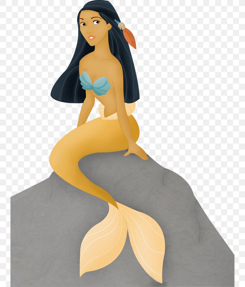 Mermaid Pocahontas Ariel Princesas Tiana, PNG, 750x960px, Watercolor, Cartoon, Flower, Frame, Heart Download Free