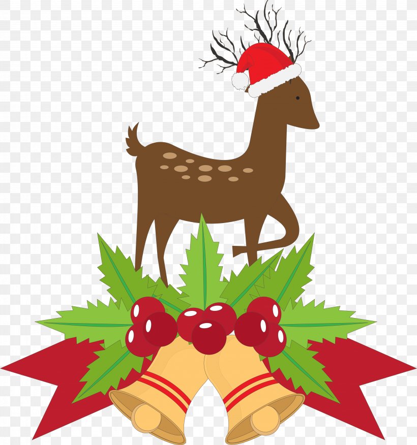 Santa Claus Deer Paper Christmas, PNG, 4086x4370px, Santa Claus, Antler, Christmas, Christmas Decoration, Christmas Ornament Download Free