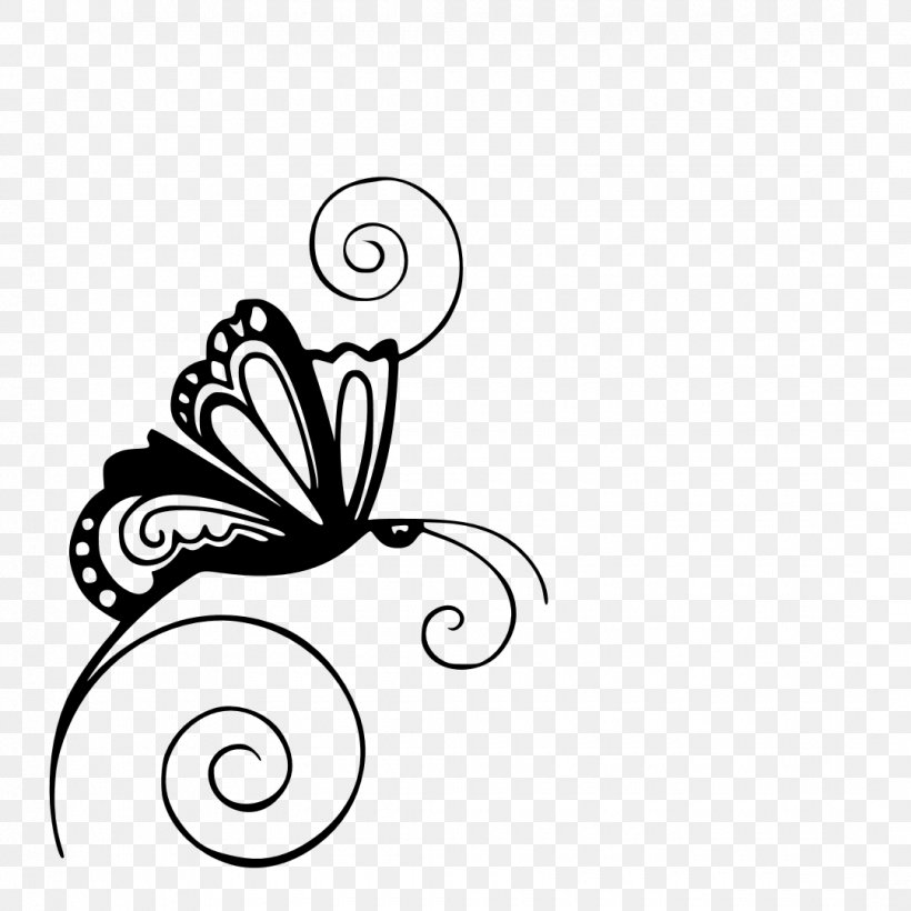 Butterfly Stencil Silhouette Clip Art, PNG, 1080x1080px, Butterfly, Arabesque, Art, Artwork, Black And White Download Free