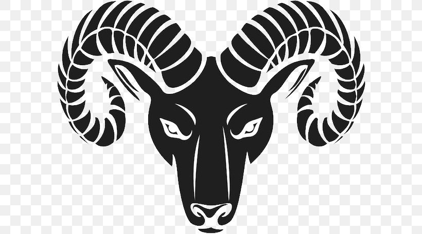 Aries Astrological Sign Zodiac Clip Art, PNG, 600x456px, Aries, Astrological Sign, Astrology, Black And White, Bone Download Free