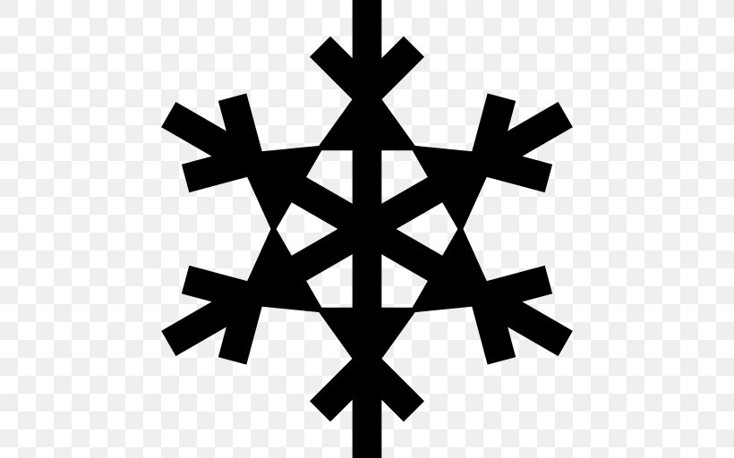 Clip Art Snowflake Winter, PNG, 512x512px, Snowflake, Black And White, Flat Design, Leaf, Monochrome Photography Download Free
