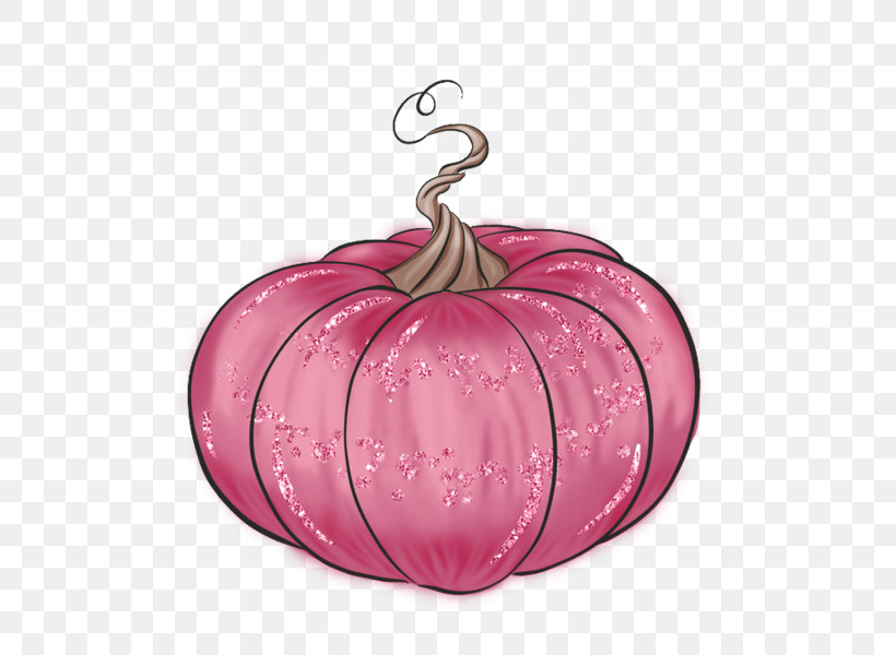 Pumpkin, PNG, 600x600px, Pink, Fruit, Holiday Ornament, Magenta, Ornament Download Free