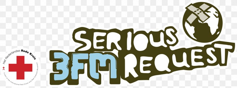 3FM Serious Request 2017 Logo NPO 3FM Nederlandse Publieke Omroep, PNG, 2400x897px, Logo, Brand, Day, Nederlandse Publieke Omroep, Npo 3fm Download Free