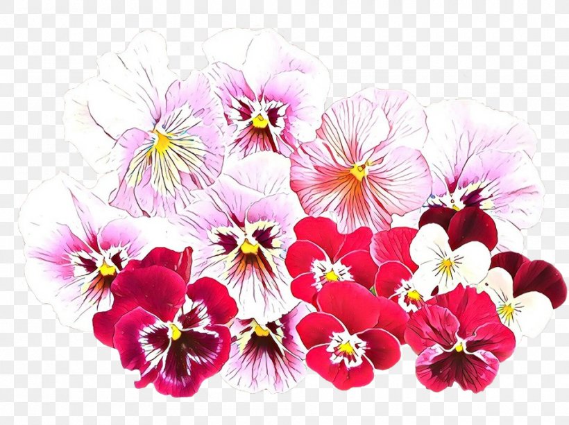 Pink Flower Cartoon, PNG, 960x718px, Pansy, African Violets, Common Blue Violet, Flower, Geranium Download Free