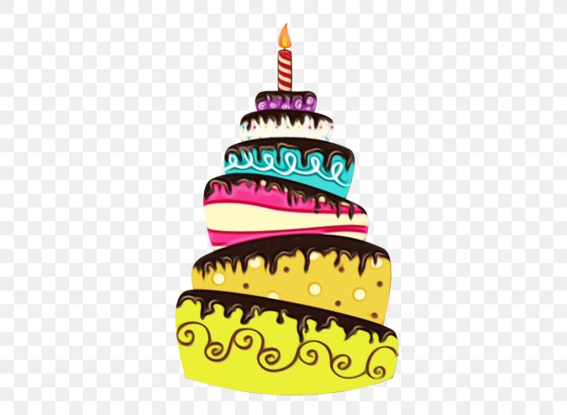Birthday Candle, PNG, 600x600px, Watercolor, Baked Goods, Birthday Cake, Birthday Candle, Cake Download Free