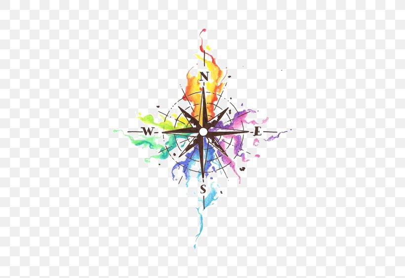 Abziehtattoo Compass Idea Watercolor Painting, PNG, 564x564px, Tattoo, Abziehtattoo, Body Art, Compass, Flash Download Free