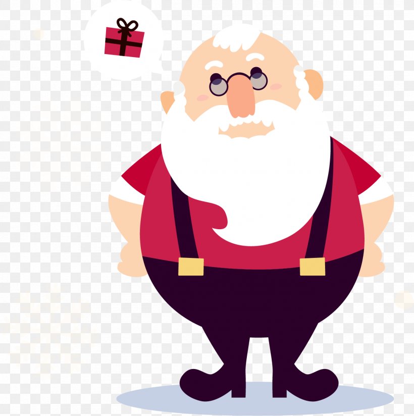 Santa Claus Rudolph Christmas Day Gift Santa Suit, PNG, 1355x1363px, Santa Claus, Art, Cartoon, Christmas Day, Christmas Gift Download Free