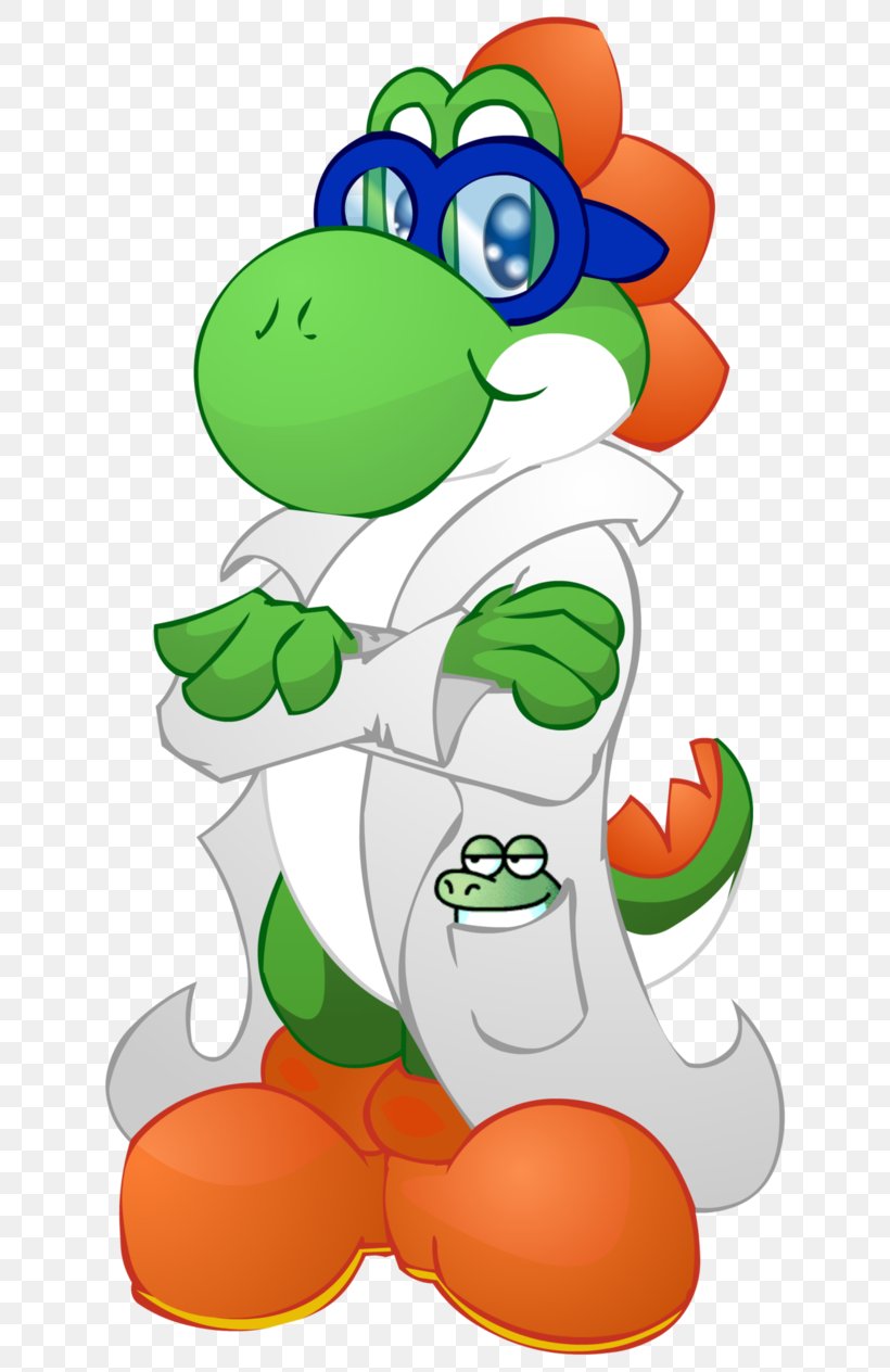 Mario Series Science Yoshi Scientist, PNG, 632x1264px, Mario, Art, Artwork, Cartoon, Character Download Free