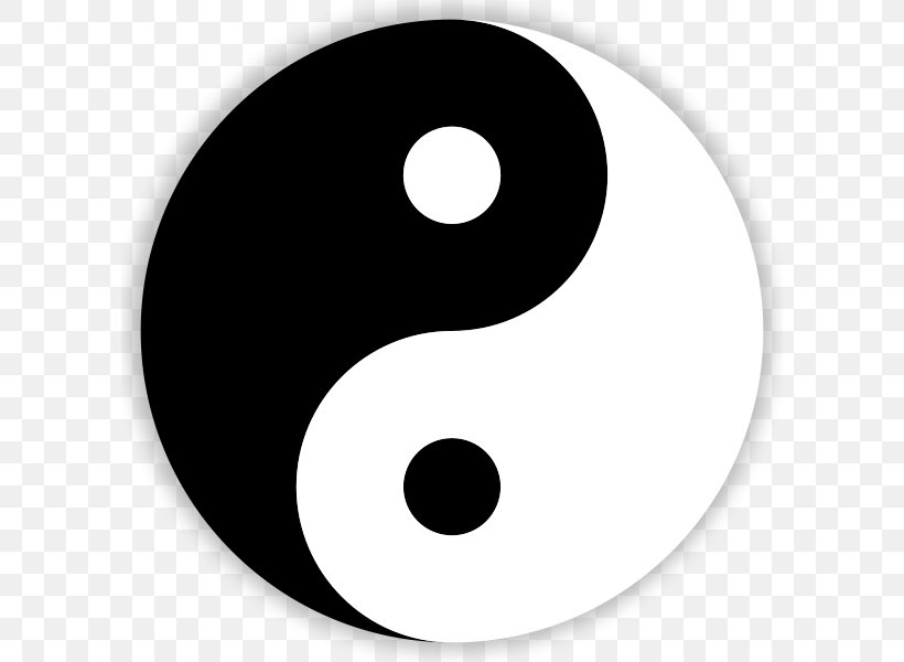 Yin And Yang Symbol Drawing Clip Art, PNG, 600x600px, Yin And Yang