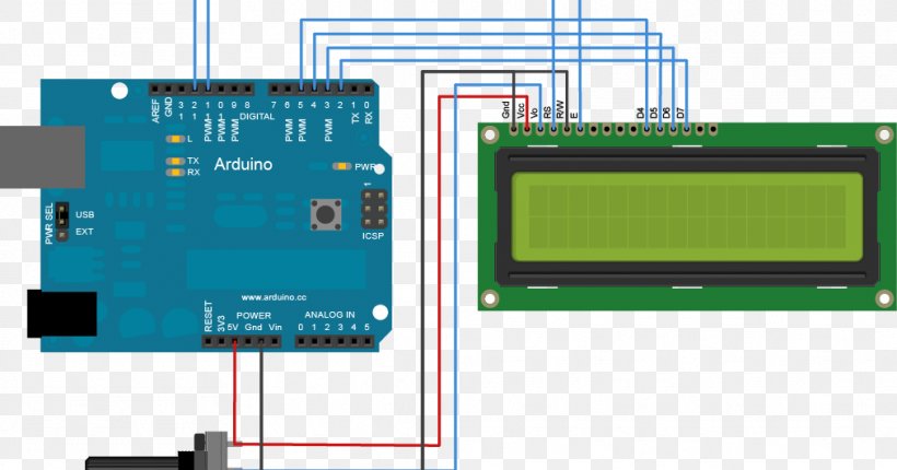Arduino Voltmeter Ohmmeter Electronic Circuit, PNG, 1012x531px, Arduino, Ampere, Circuit Component, Display Device, Electronic Circuit Download Free