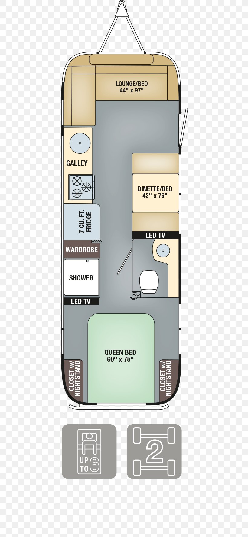 Floor Plan Caravan Airstream Campervans House, PNG, 625x1771px, Floor Plan, Airstream, Bed, Campervans, Camping Download Free