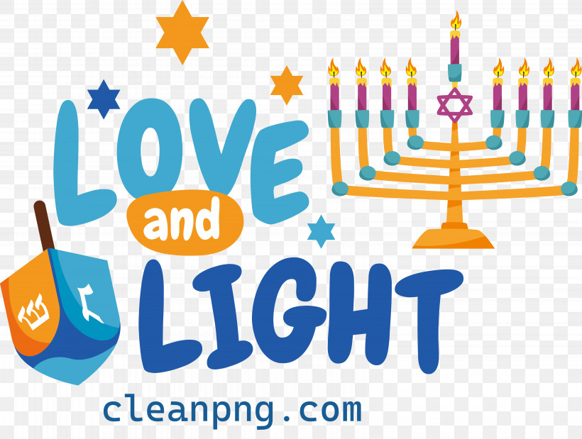 Happy Hanukkah Love Light, PNG, 6514x4920px, Happy Hanukkah, Light, Love Download Free