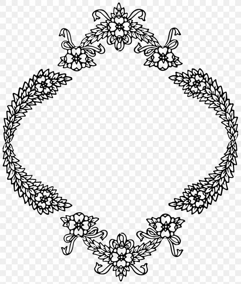 Wreath Picture Frames Flower Christmas Clip Art, PNG, 970x1144px, Wreath, Black And White, Body Jewelry, Christmas, Christmas Card Download Free