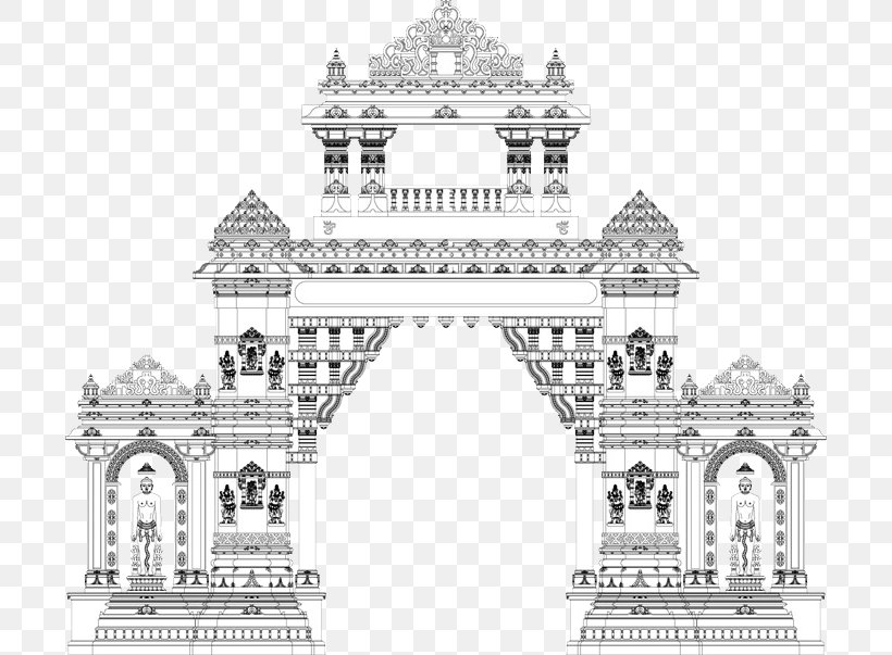 Classical Architecture Building Black And White Facade, PNG, 700x603px, Architecture, Arch, Area, Black And White, Building Download Free