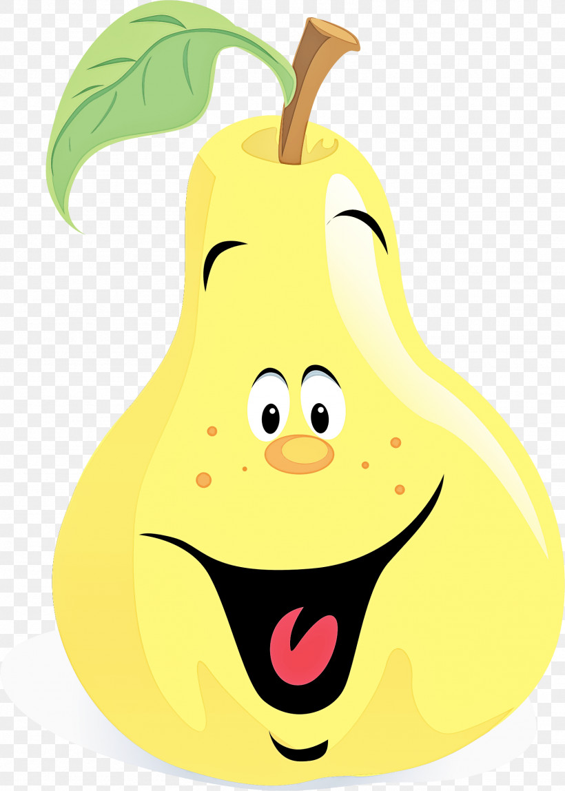 Pear Yellow Cartoon Fruit Pear, PNG, 1564x2190px, Pear, Cartoon, Food, Fruit, Plant Download Free