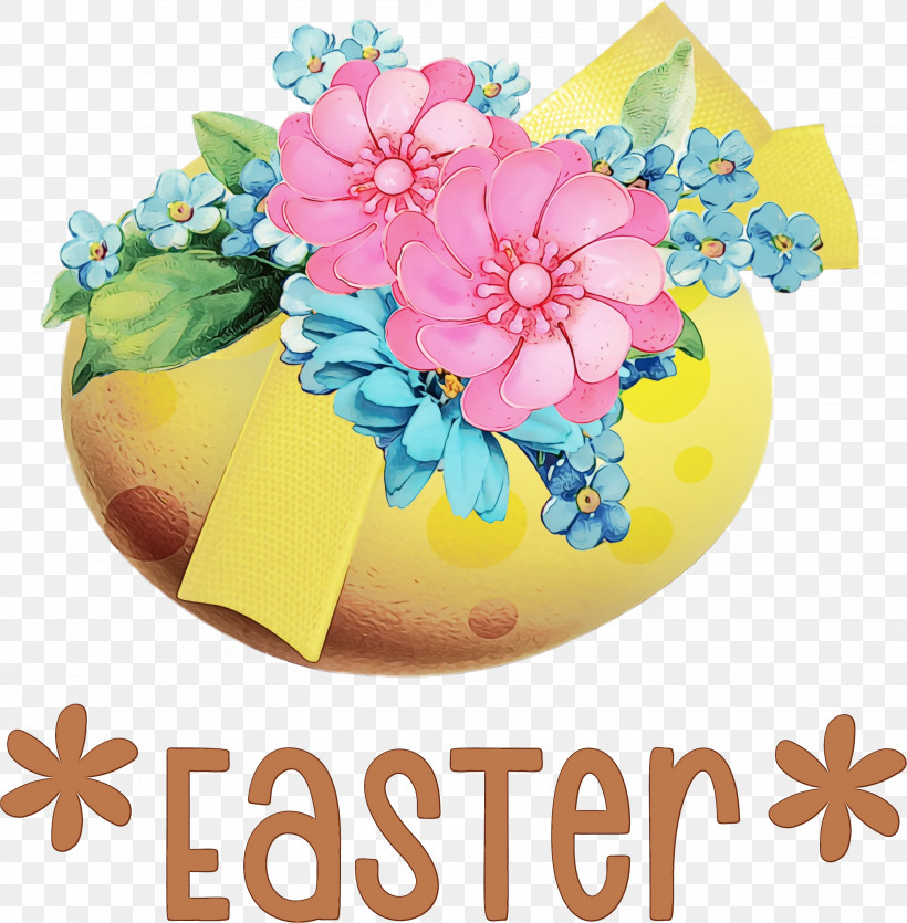 Floral Design, PNG, 2883x2937px, Easter Eggs, Birds, Cartoon, Cut Flowers, Easter Egg Download Free