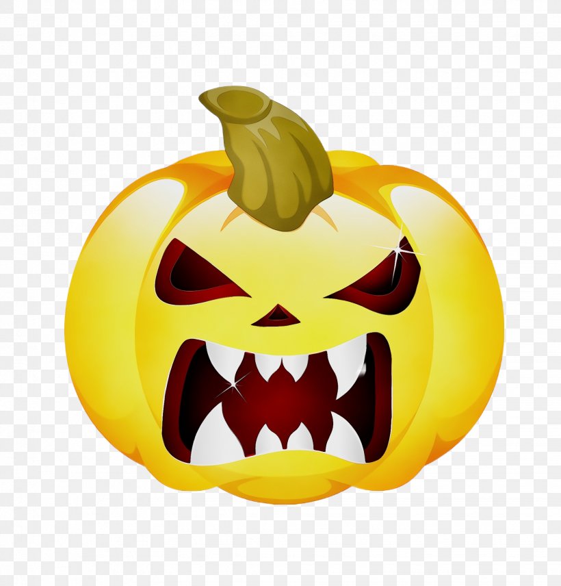 Pumpkin, PNG, 1956x2044px, Watercolor, Calabaza, Facial Expression, Fruit, Jackolantern Download Free