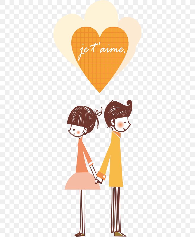 Couple Falling In Love Clip Art, PNG, 371x998px, Watercolor, Cartoon, Flower, Frame, Heart Download Free