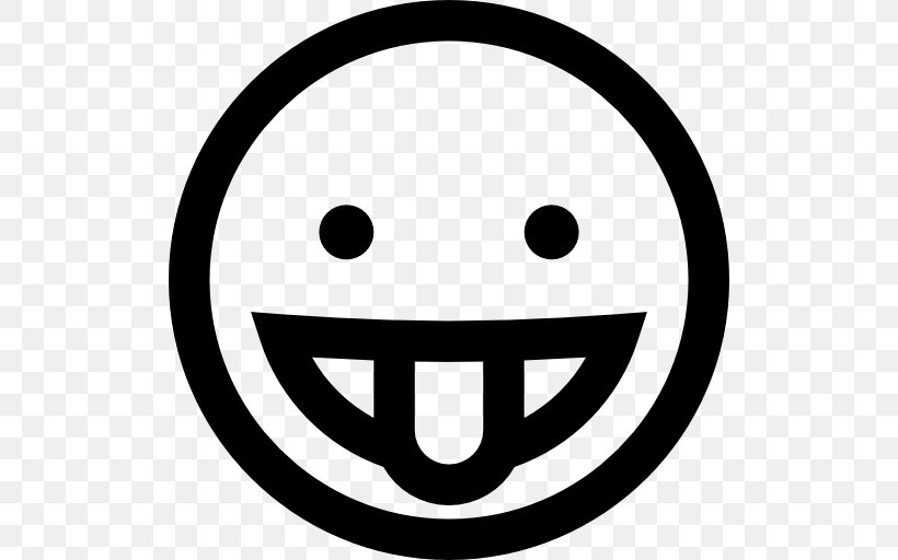 Smiley Emoticon Wink, PNG, 512x512px, Smiley, Area, Black And White, Emoji, Emoticon Download Free