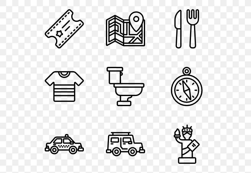 Travel Tourism Computer Icons, PNG, 600x564px, Travel, Area, Black, Black And White, Brand Download Free
