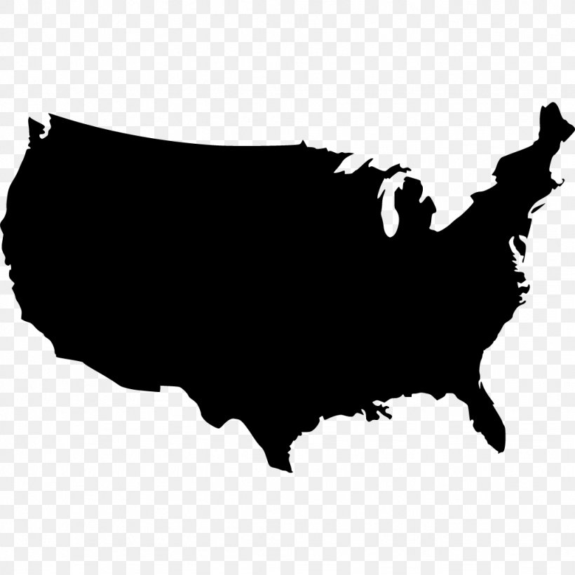 United States Royalty-free Vector Map Drawing, PNG, 1024x1024px, United States, Art, Black, Black And White, Carnivoran Download Free
