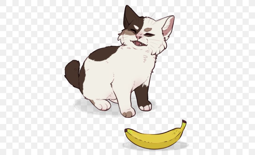 Banana Cat Telegram Kitten, PNG, 500x500px, Banana, Art, Carnivoran, Cat, Cat Like Mammal Download Free