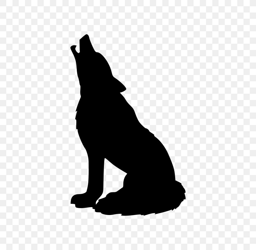 Gray Wolf Silhouette Clip Art, PNG, 566x800px, Gray Wolf, Art, Bear, Black, Black And White Download Free