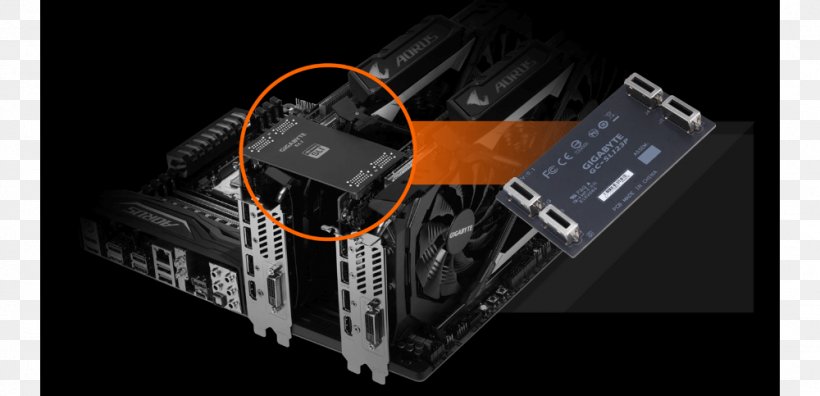 Gigabyte X399 AORUS Gaming 7, PNG, 1000x483px, Scalable Link Interface, Advanced Micro Devices, Aorus, Brand, Computer Hardware Download Free