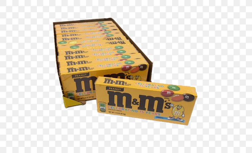 Mars Snackfood US M&M's Peanut Butter Chocolate Candies Candy M&M's Peanut Chocolate Candies, PNG, 500x500px, Candy, Box, Carton, Chocolate, Cinema Download Free
