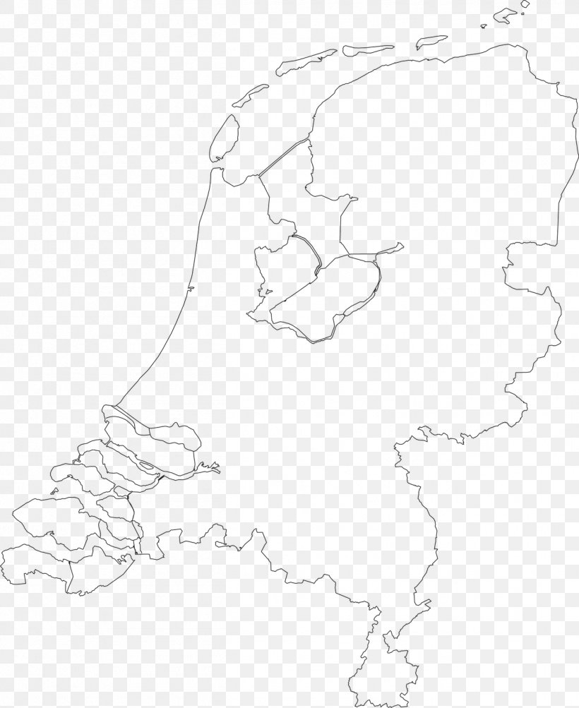 Netherlands Map Dutch Clip Art, PNG, 1308x1600px, Netherlands, Area, Artwork, Black, Black And White Download Free