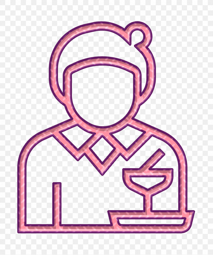 Barwoman Icon Jobs And Occupations Icon Waitress Icon, PNG, 974x1166px, Barwoman Icon, Jobs And Occupations Icon, Pink, Thumb, Waitress Icon Download Free