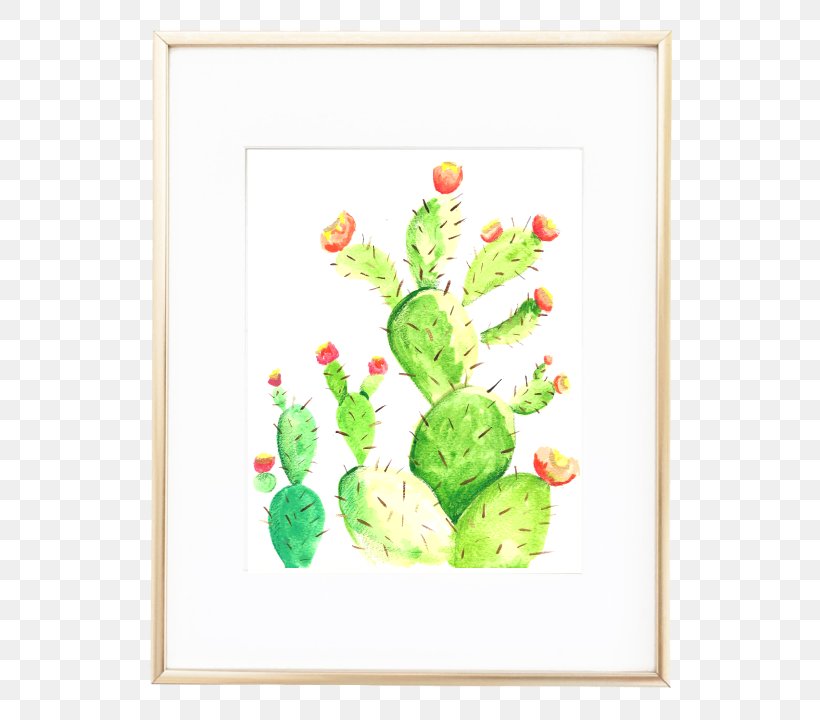 Cactaceae Printing Picture Frames Watercolor Painting Review, PNG, 720x720px, Cactaceae, Artwork, Cactus, Caryophyllales, Color Download Free