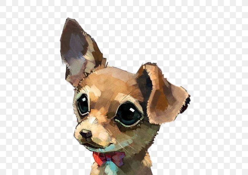 Dog Puppy Watercolor Painting, PNG, 500x580px, Dog, Animal, Art, Carnivoran, Chihuahua Download Free