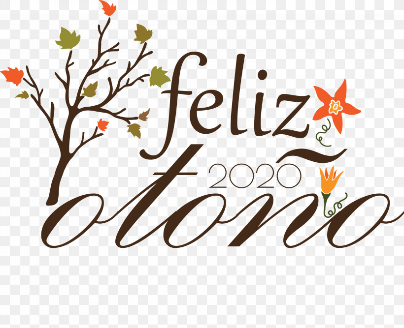 Feliz Otoño Happy Fall Happy Autumn, PNG, 2999x2441px, Feliz Oto%c3%b1o, Area, Calligraphy, Computer, Floral Design Download Free