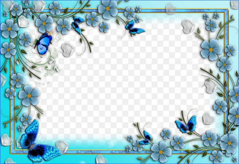 Picture Frames, PNG, 3200x2200px, Picture Frames, Adobe Photoshop Express, Blue, Branch, Decorative Arts Download Free