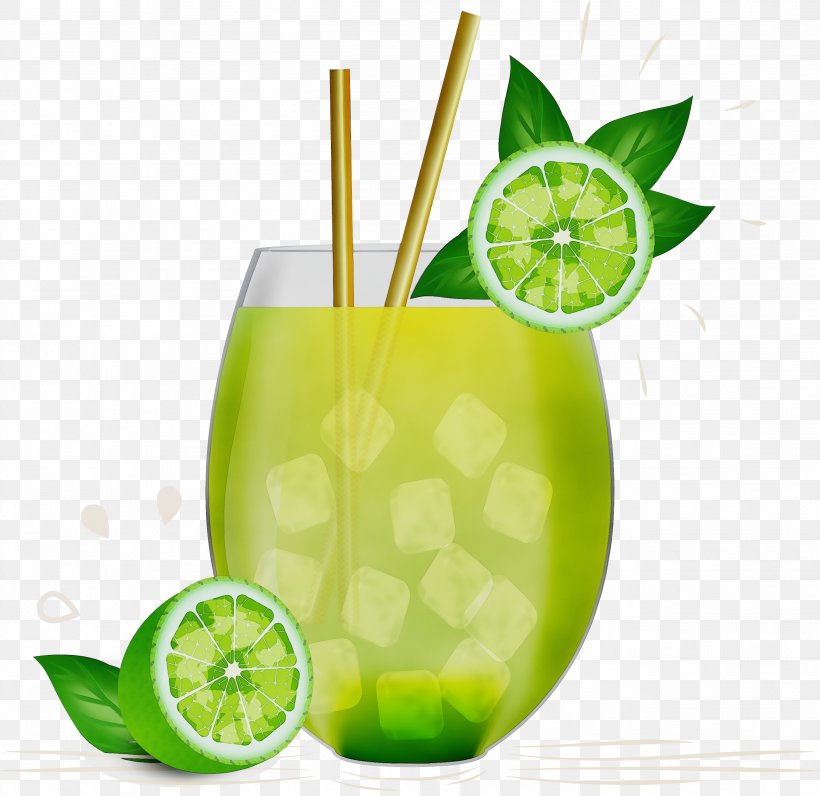 Lime Key Lime Lemon-lime Drink Limonana, PNG, 2614x2540px, Watercolor, Cocktail Garnish, Drink, Juice, Key Lime Download Free