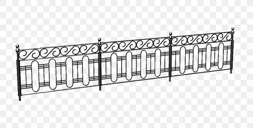 Fence Deck Railing Metal SketchUp, PNG, 1014x515px, 3d Computer Graphics, 3d Modeling, Fence, Autodesk 3ds Max, Black And White Download Free