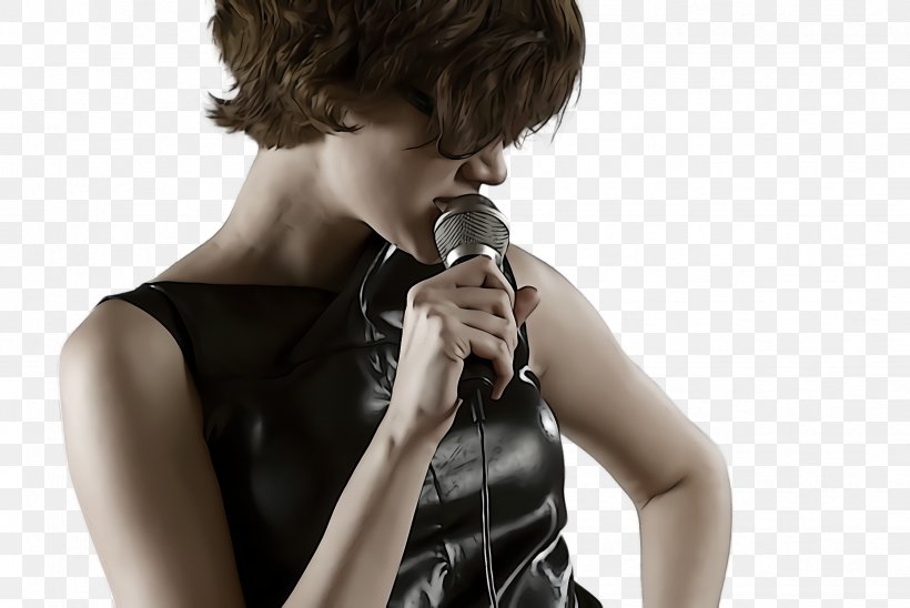 Microphone, PNG, 2444x1636px, Hair, Audio Equipment, Ear, Hairstyle, Hand Download Free