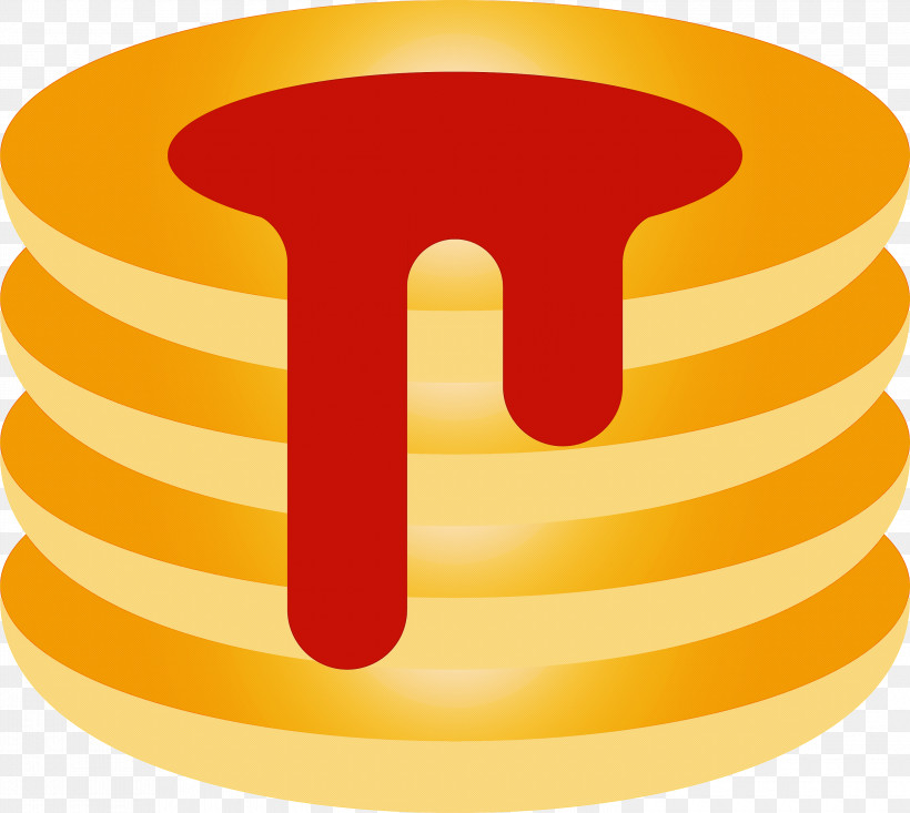 Pancake, PNG, 3000x2684px, Pancake, Line, Logo, Symbol, Yellow Download Free