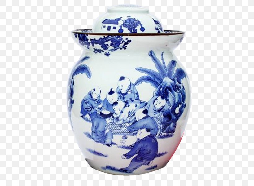 Ceramic Pottery Jar Pickling, PNG, 600x600px, Ceramic, Artifact, Blue And White Porcelain, Blue And White Pottery, Cup Download Free