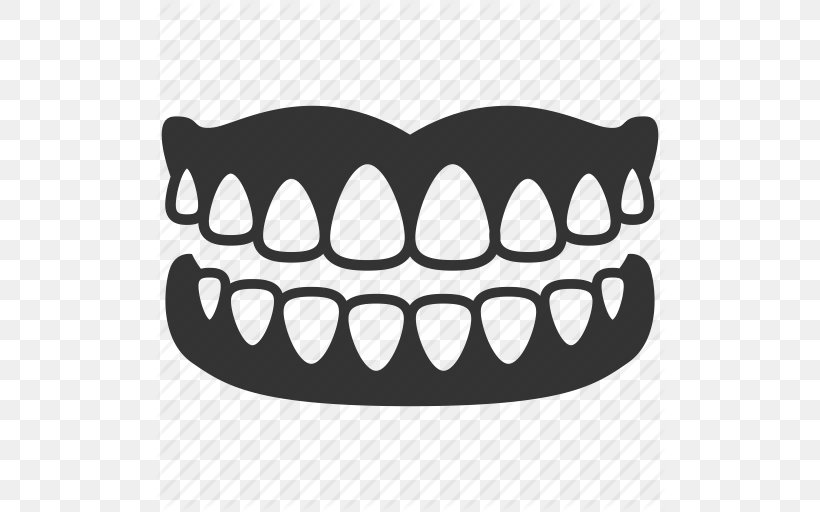 Dentistry Dentures Tooth Dental Implant, PNG, 512x512px, Dentistry, Black And White, Dental Implant, Dental Instruments, Dentist Download Free