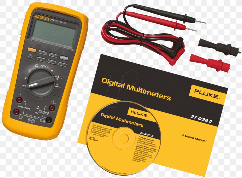 Digital Multimeter Fluke Corporation Electronics Digital Data, PNG, 1560x1150px, Multimeter, Capacitance Meter, Digital Data, Digital Multimeter, Electric Potential Difference Download Free