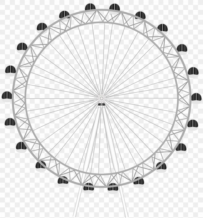 London Eye Stock Photography, PNG, 7424x8000px, London Eye, Bicycle Frame, Bicycle Part, Bicycle Wheel, Black And White Download Free