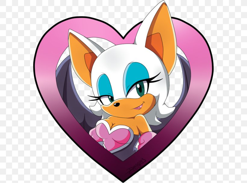 Rouge The Bat Espio The Chameleon Charmy Bee Sonic The Hedgehog, PNG, 600x608px, Watercolor, Cartoon, Flower, Frame, Heart Download Free