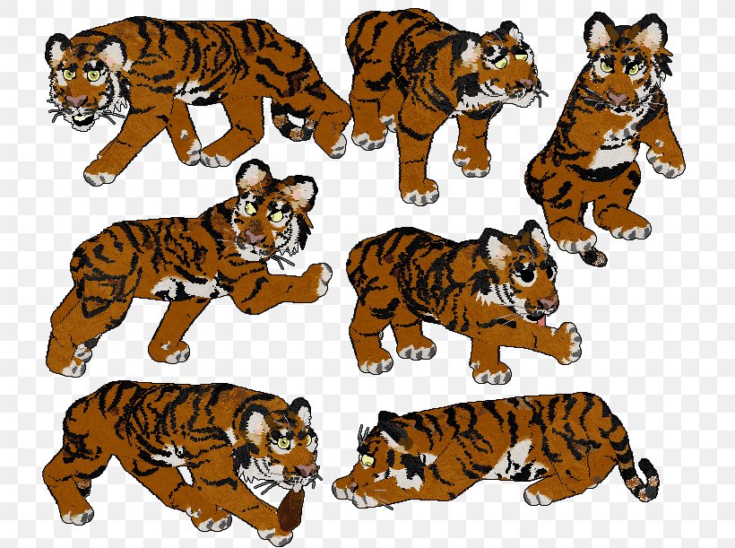 Tiger Cat Terrestrial Animal Clip Art, PNG, 731x611px, Tiger, Animal, Animal Figure, Big Cats, Carnivoran Download Free