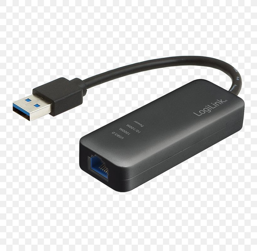 Adapter Ethernet Hub Gigabit Ethernet USB 3.0, PNG, 800x800px, 10 Gigabit Ethernet, Adapter, Ac Adapter, Cable, Electronic Device Download Free