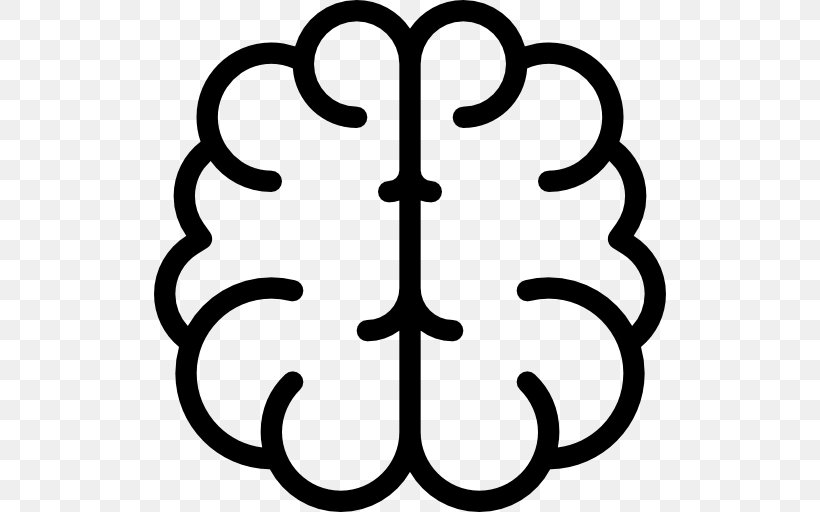 Brain, PNG, 512x512px, Brain, Black And White, Human Brain, Science, Symbol Download Free