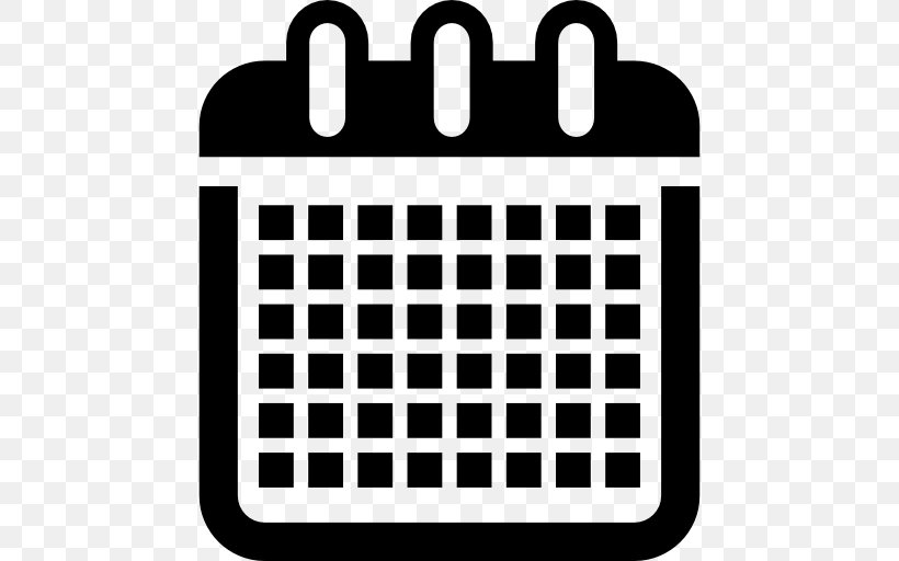 Calendar Symbol Clip Art, PNG, 512x512px, Calendar, Advent Calendars, Area, Birthday, Black And White Download Free