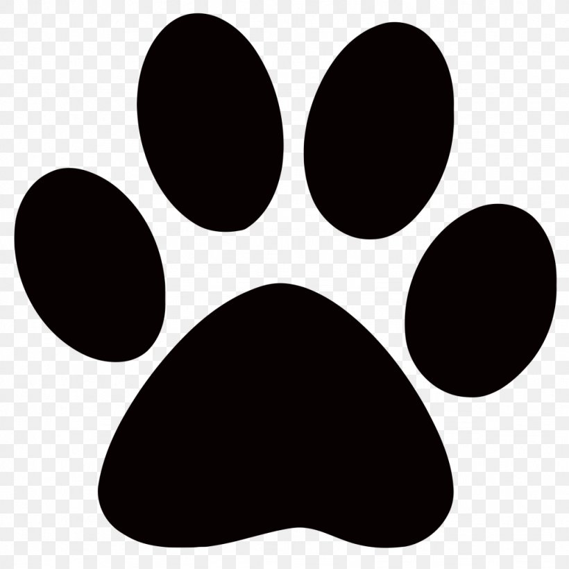 Cat Dog Paw Printing Clip Art, PNG, 1024x1024px, Cat, Andean Mountain Cat, Animal Track, Black, Black And White Download Free