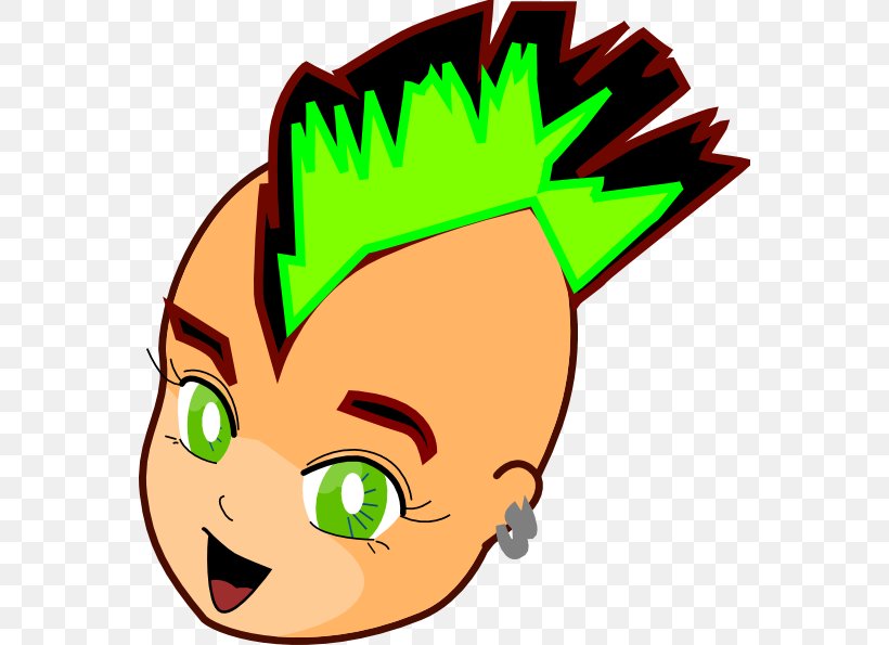 Mohawk Hairstyle Clip Art, PNG, 564x595px, Mohawk Hairstyle, Artwork, Cheek, Face, Facial Expression Download Free